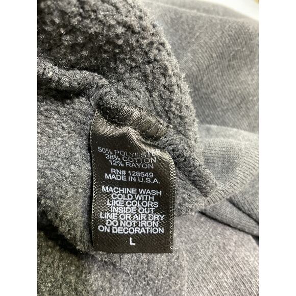 Aviator Nation Vintage Logo Grey Cropped Crew Sweatshirt Size L - Picture 5 of 5